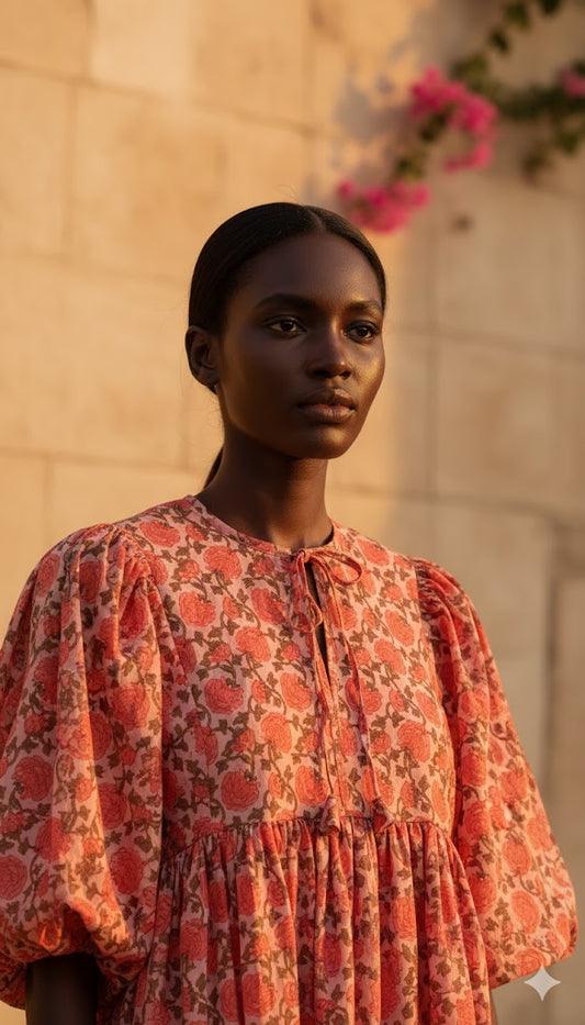 Kiara Midi Block Printed Dress4