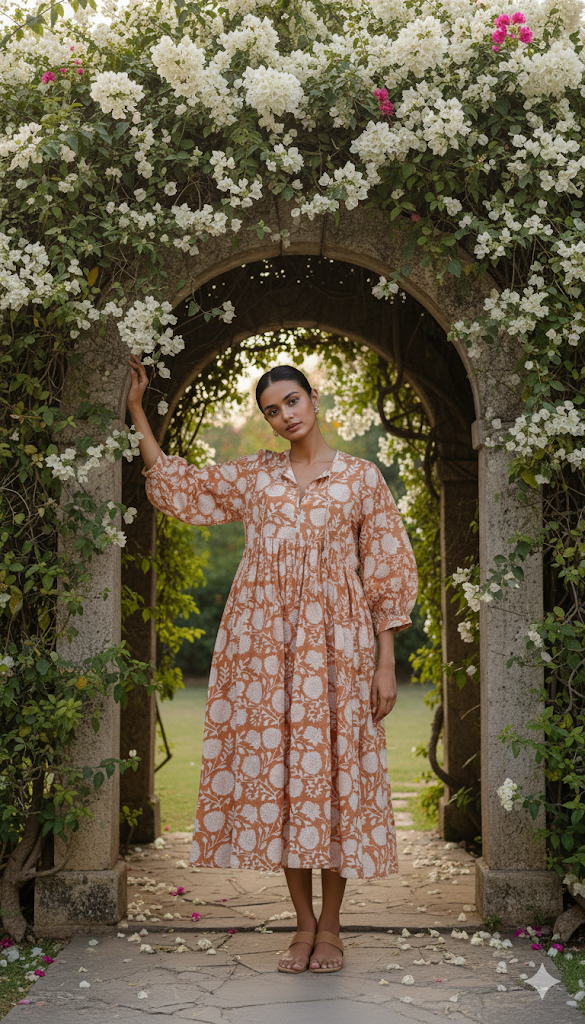 Kiara Midi Block Printed Dress 6