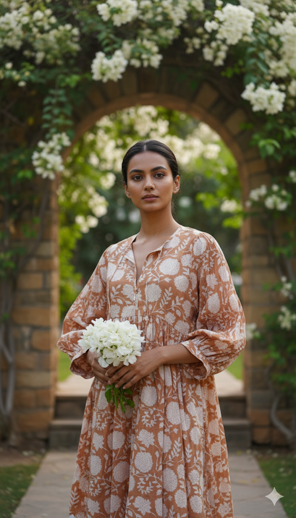 Kiara Midi Block Printed Dress 6