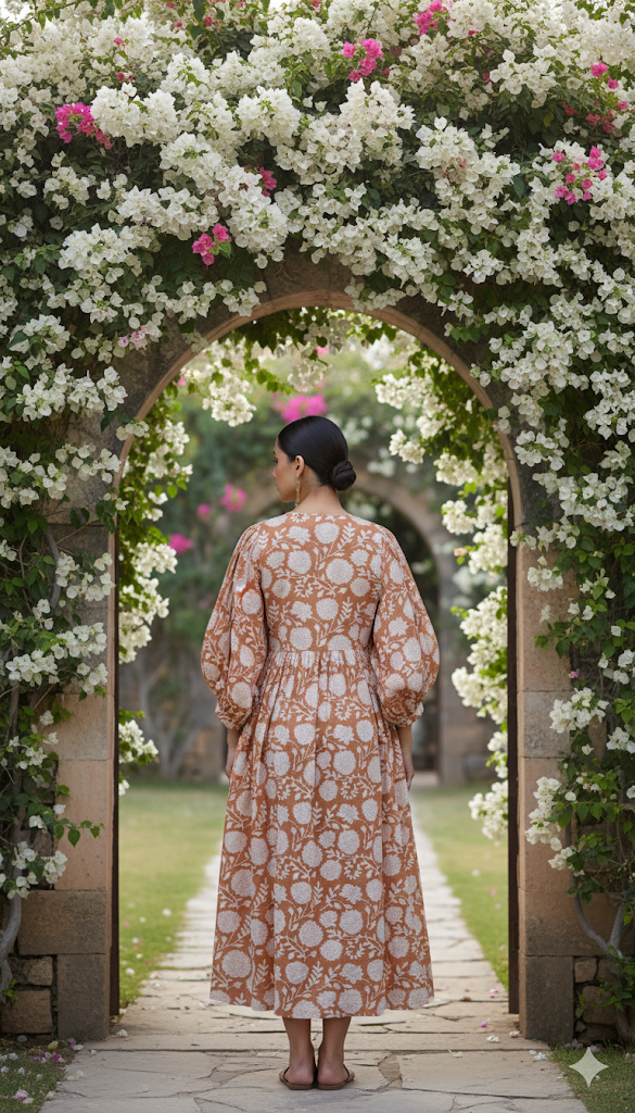 Kiara Midi Block Printed Dress 6