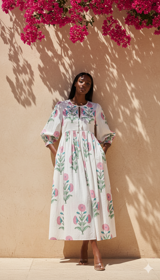 Kiara Midi Block Printed Dress 9