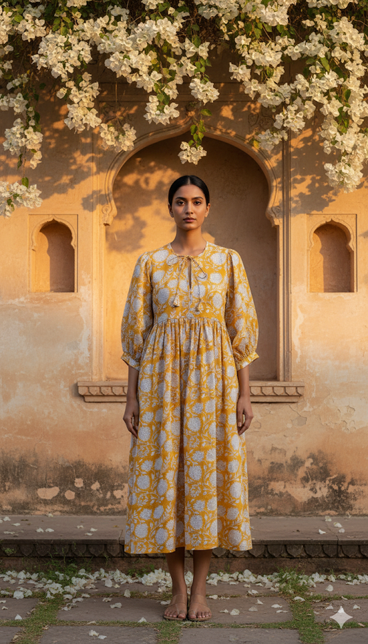 Kiara Midi Block Printed Dress 11