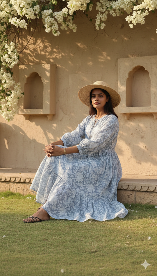 Kiara Midi Block Printed Dress 2