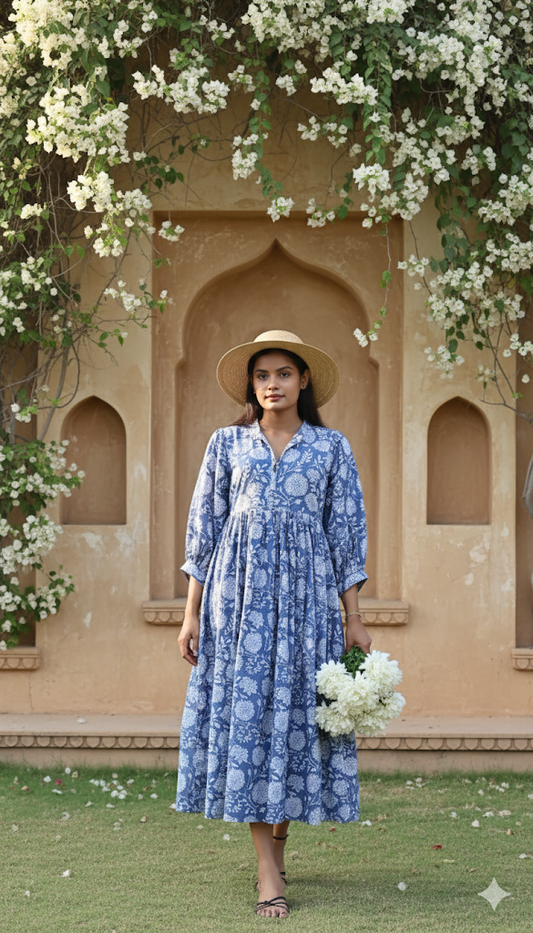 Kiara Midi Block Printed Dress 8