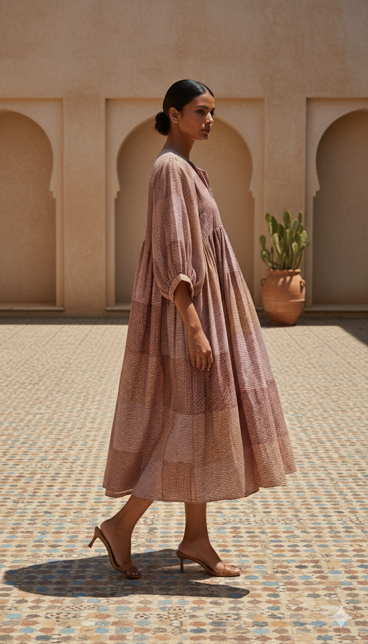 Kiara Midi Block Printed Dress 14